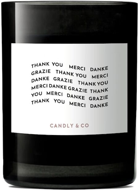 candly & co - candela no.7 thank you merci grazie candele 250 g unisex