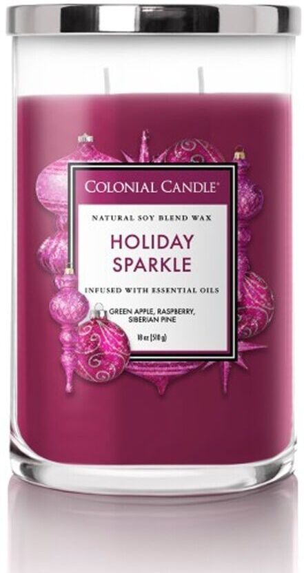 colonial candle - classic jar holiday sparkle candele 538 g unisex