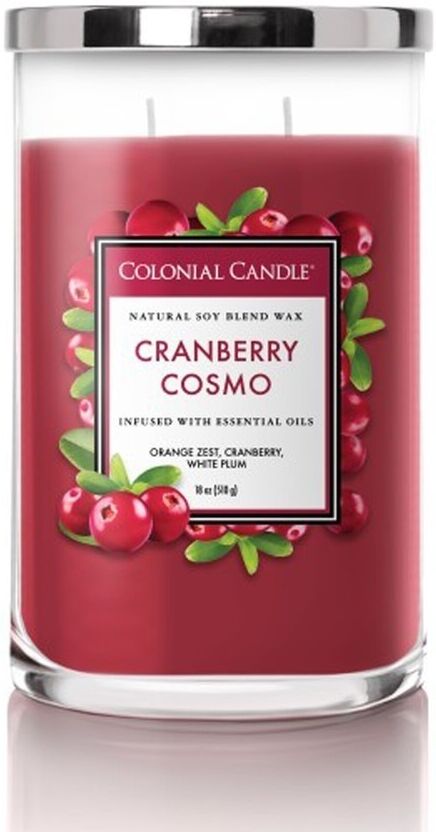 colonial candle - classic jar cranberry cosmo candele 538 g unisex