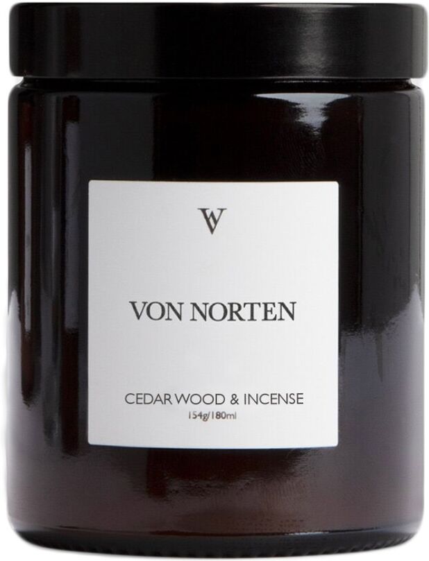 von norten - cedar wood & incense candle candele 180 ml unisex