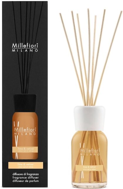 millefiori milano - stick diffuser lime & vetiver profumatori per ambiente 100 ml unisex