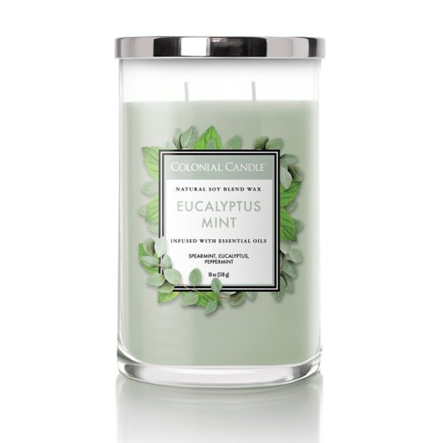 Colonial Candle - Classic Jar Eucalyptus Mint Candele 538 g unisex