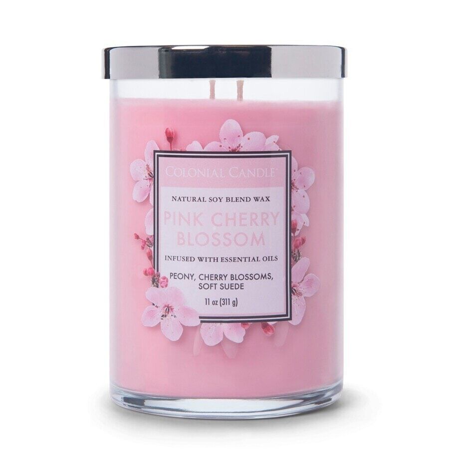Colonial Candle - Classic Jar Pink Cherry Blossom Candele 311 g unisex