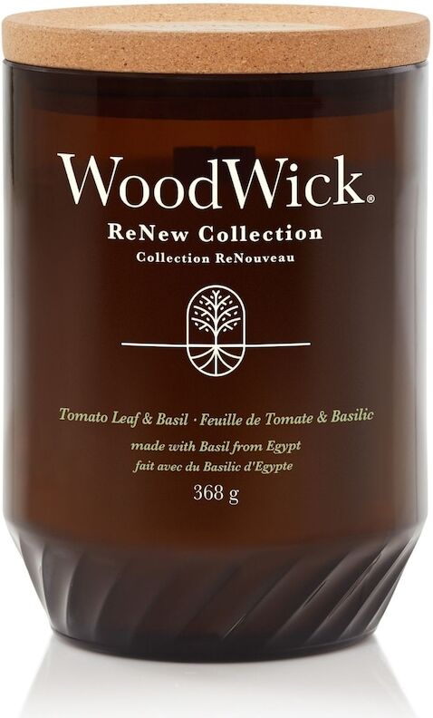 Woodwick - RENEW LARGE CANDLE TOMATO LEAF & BASIL Candele 368 g unisex