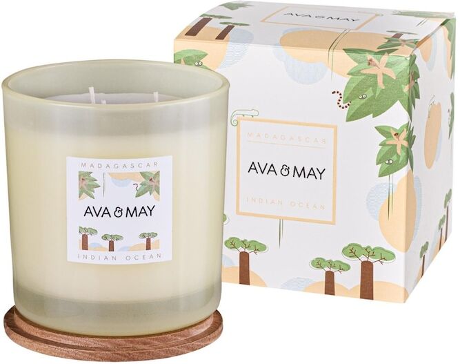 AVA & MAY - Candela profumata grande Madagascar Candele 500 g unisex