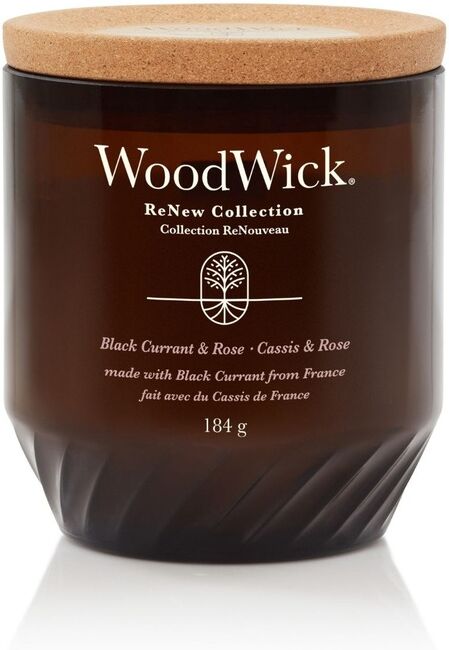 Woodwick - RENEW LARGE CANDLE BLACK CURRANT & ROSE Candele 184 g unisex