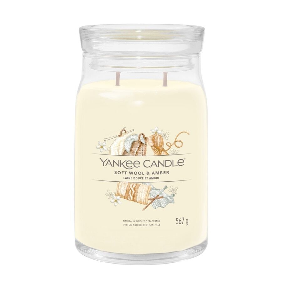 Yankee Candle - Giara Grande Signature Soft Wool & Amber Candele 567 g unisex