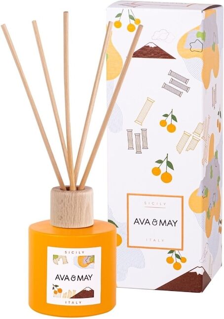 AVA & MAY - Diffusore a bastoncini Sicilia Profumatori per ambiente 100 ml unisex