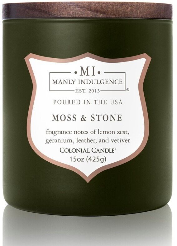 Colonial Candle - Signature Collection Green Moss & Stone Candele 425 g unisex