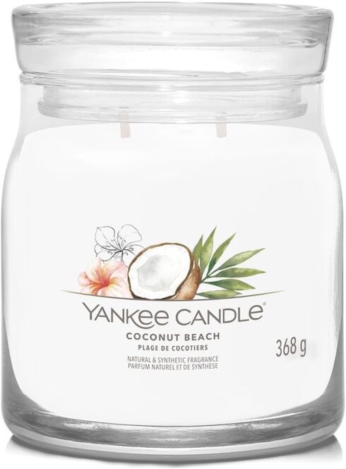 Yankee Candle - Candela Media Signature Coconut Beach Candele 368 g unisex