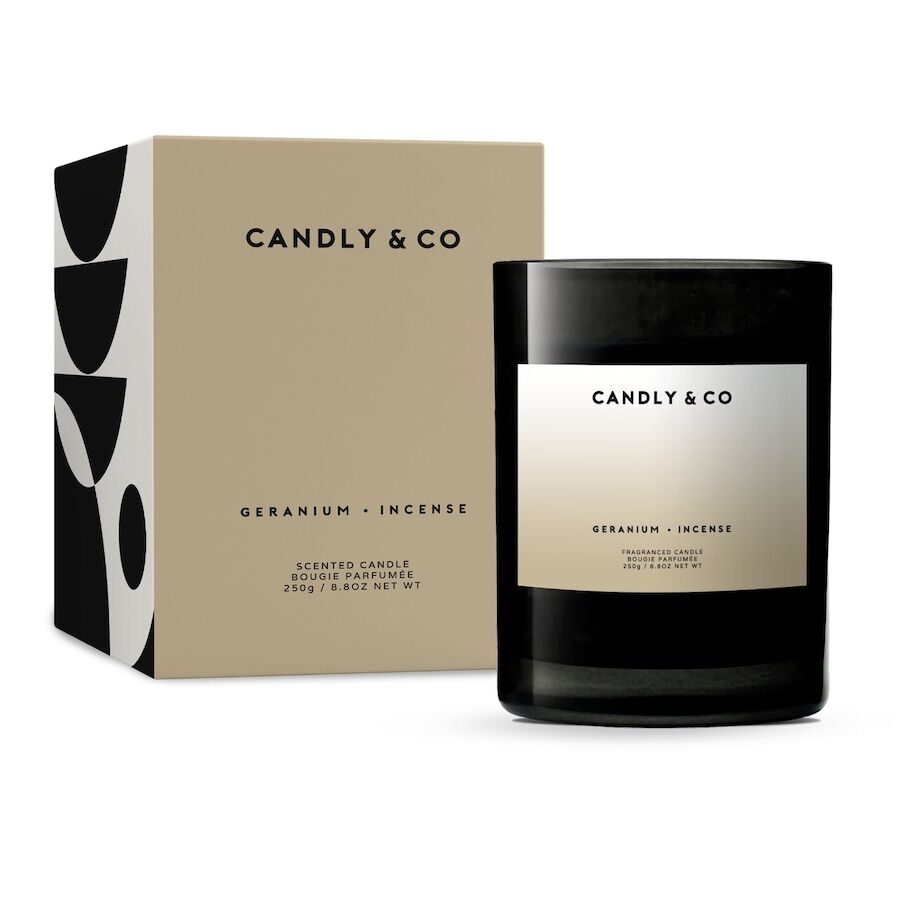 CANDLY & CO - Candela No.1 Geranio, Incenso Candele 250 g unisex