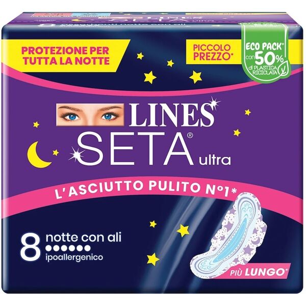 lines - default brand line seta ultra notte ali 8 pezzi accessori corpo 100 g unisex