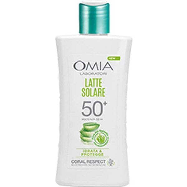 omia - adulti latte solare spf50+ coral respect aloe del salento creme solari 200 ml unisex