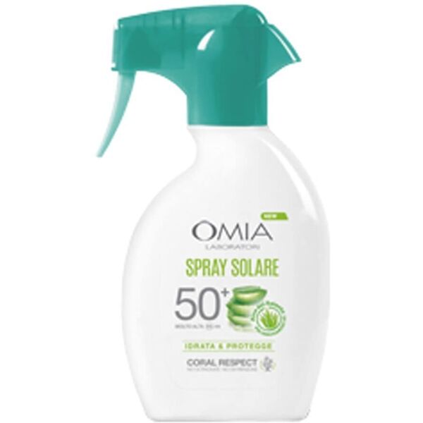 omia - adulti spray solare spf50+ coral respect aloe del salento creme solari 200 ml unisex