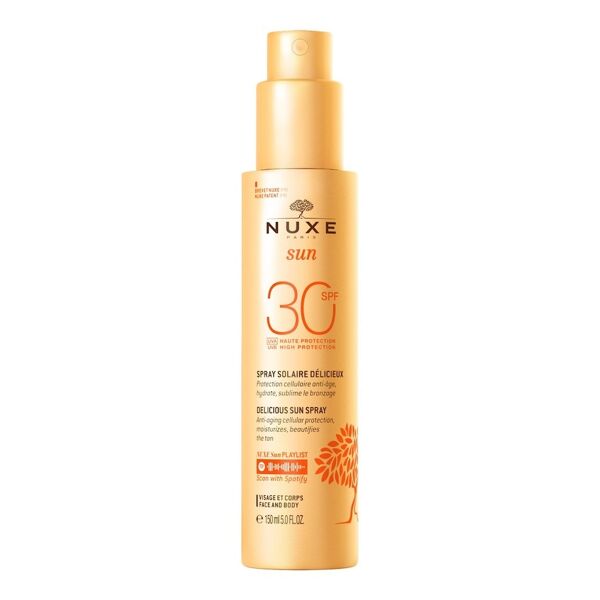 nuxe - delicious sun spray high protection spf30 face and body crema solare 150 ml unisex