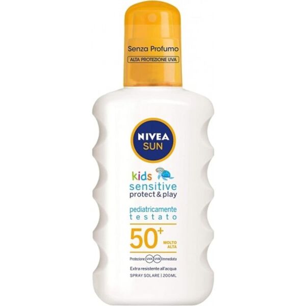 nivea - sun kids protect&sensitive spray solare fp50+ protezione molto alta creme solari 200 ml unisex