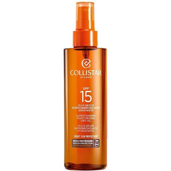 collistar - sun care olio secco super abbronzante idratante spf 15 crema solare 200 ml unisex