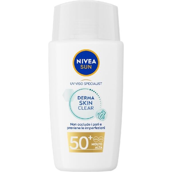 nivea -  sun derma skin clear viso fp50+, crema solare 40 ml unisex