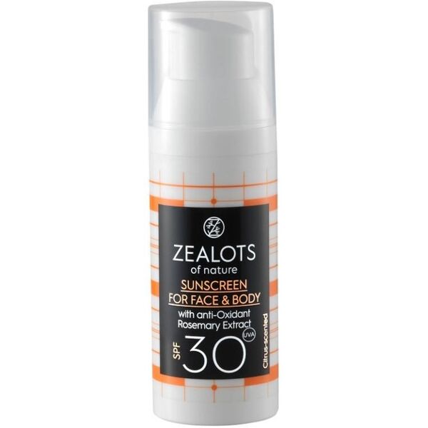 zealots of nature -  crema solare viso e corpo spf 30 creme solari 100 ml unisex