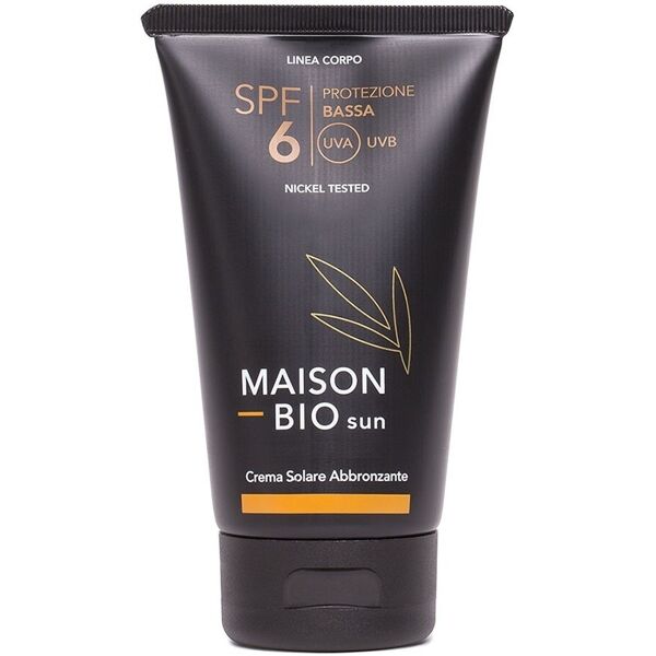 maison bio - crema abbronzante protettiva molto bassa spf6 creme solari 150 ml unisex