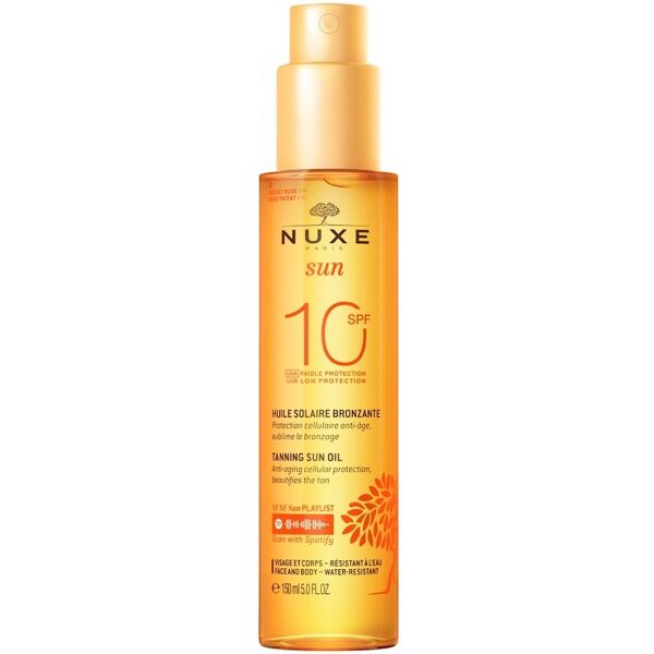 nuxe - tanning sun oil low protection spf10 face and body creme solari 150 ml unisex