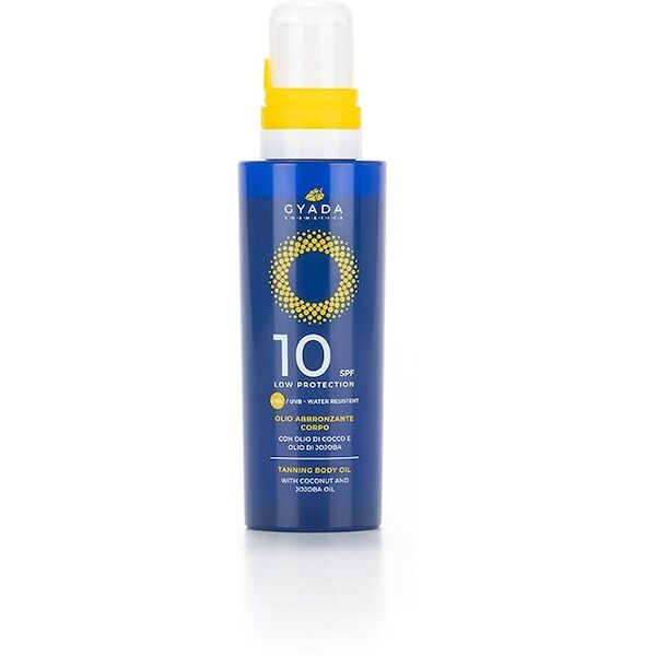 gyada cosmetics - olio abbronzante solare spf10 protezione bassa creme solari 150 ml unisex