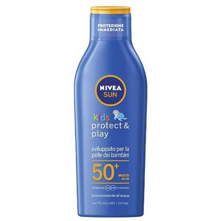 nivea -  latte solare kids protect & play fp50+ creme solari 200 ml unisex