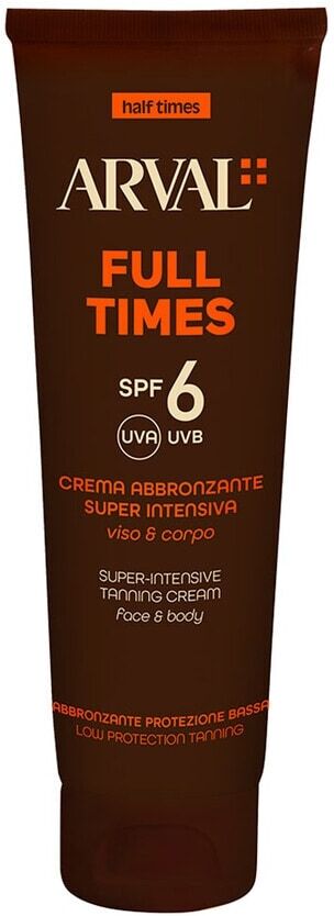 arval - half times full times spf6 - crema abbronzante super intensiva viso e corpo creme solari 150 ml unisex