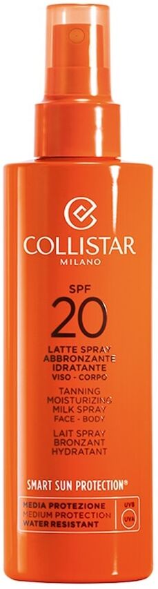 collistar - sun care latte spray abbronzante spf 20 crema solare 200 ml unisex