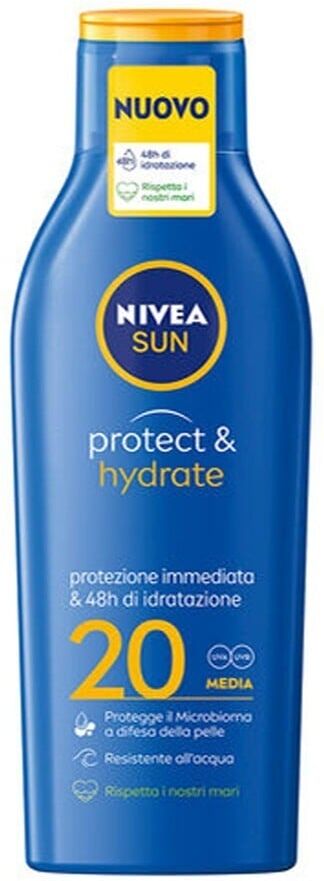 nivea -  sun  latte solare protect & hydrate fp20 creme solari 200 ml unisex