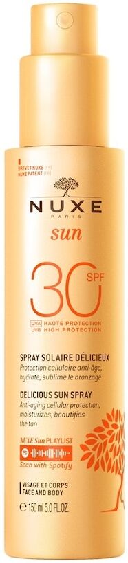 nuxe - delicious sun spray high protection spf30 face and body crema solare 150 ml unisex