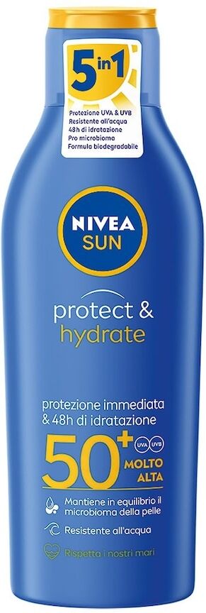 nivea -  sun latte solare protect & hydrate fp50+ creme solari 200 ml unisex