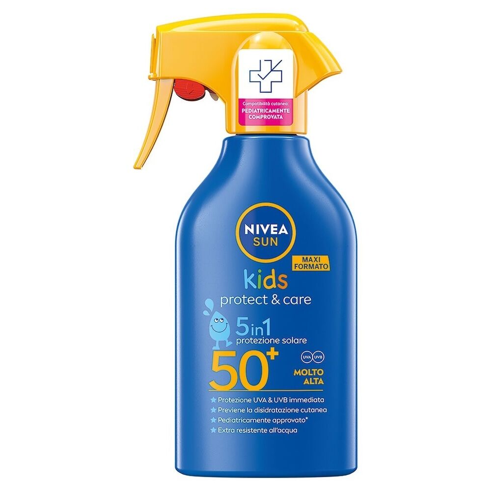 nivea -  sun maxi spray solare kids protect & care fp50+ creme solari 270 ml unisex