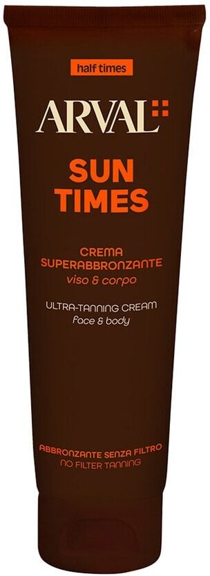 arval - half times sun times - crema superabbronzante viso e corpo creme solari 150 ml unisex