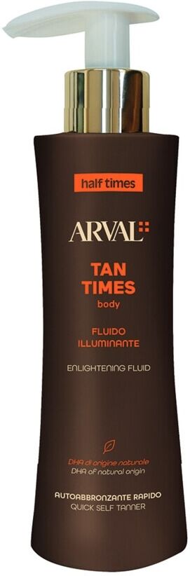 arval - half times tan times fluido illuminante - autoabbronzante rapido corpo autoabbronzanti 150 ml unisex