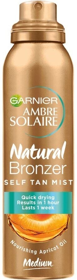 garnier - ambre solaire natural bronzer con olio d'albicocca nutriente, formula vegana autoabbronzanti 150 ml unisex