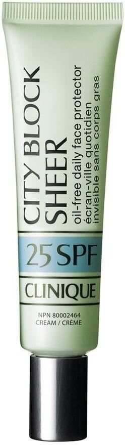 clinique - city block sheer oil-free daily face protector spf 25 creme solari 40 ml unisex