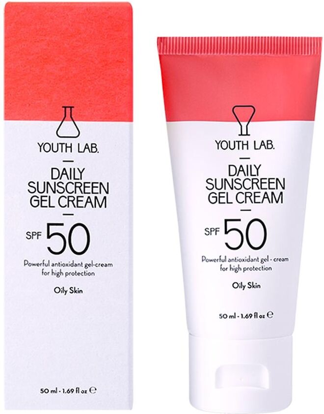 youth lab. - daily sunscreen gel cream spf 50 creme solari 50 ml unisex