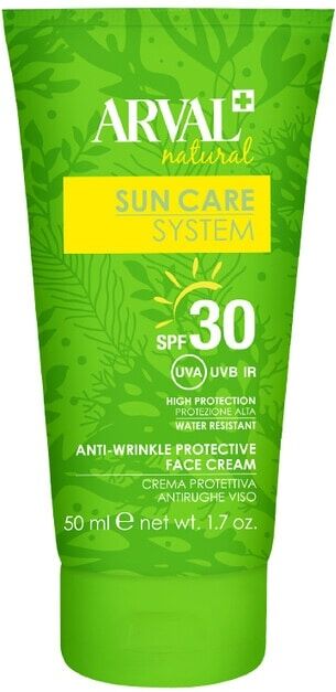 arval - sun care system crema protettiva antirughe viso spf 30 creme solari 50 ml unisex