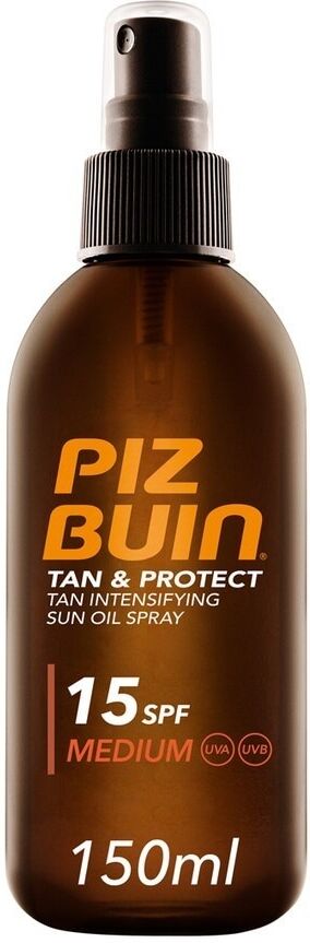 piz buin - olio spray accelleratore dell'abbronzatura spf15 creme solari 150 ml unisex