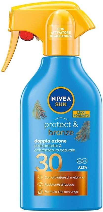 nivea -  sun maxi spray solare protect & bronze fp30 creme solari 270 ml unisex