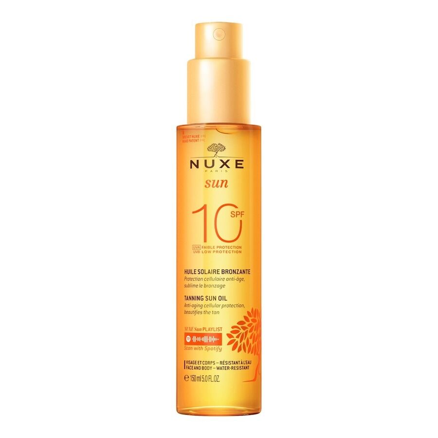nuxe - tanning sun oil low protection spf10 face and body creme solari 150 ml unisex