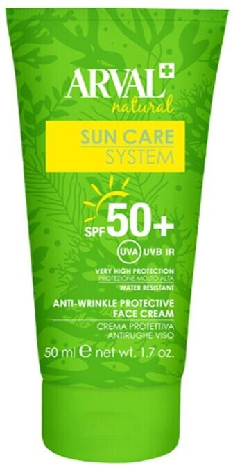 arval - sun care system crema protettiva antirughe viso spf 50+ creme solari 50 ml unisex