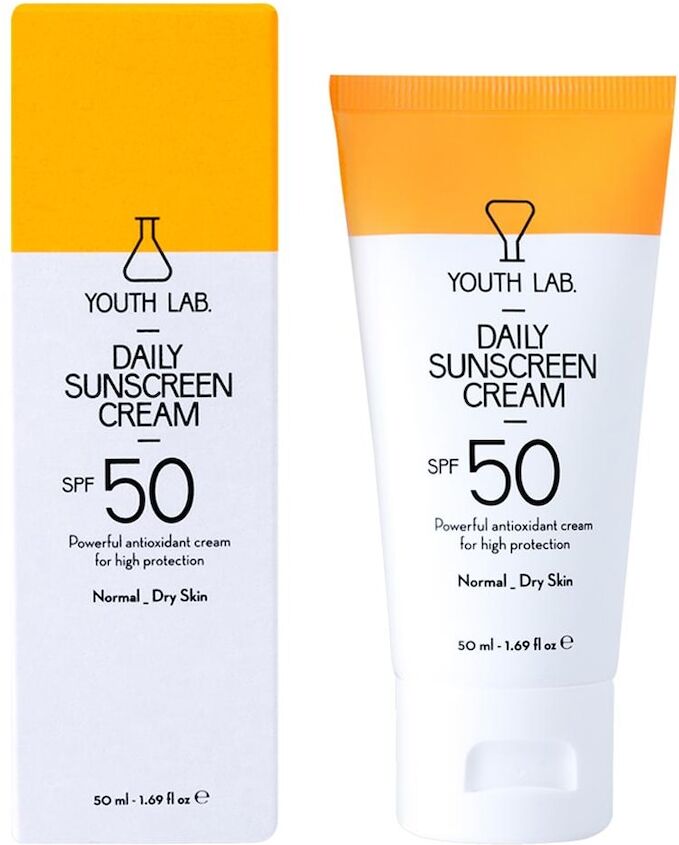 youth lab. - daily sunscreen cream spf 50 normal_dry skin creme solari 50 ml unisex