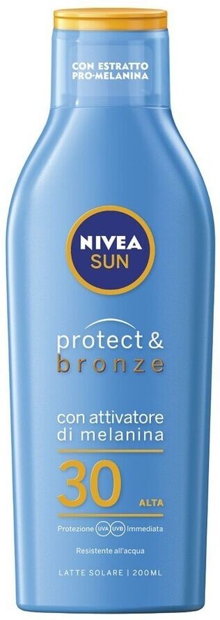 nivea -  sun  latte solare protect & bronze fp30 creme solari 200 ml unisex