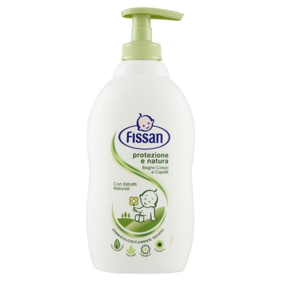 fissan - bagno 2 in 1 protezione natura crema e olio neonato 400 ml unisex
