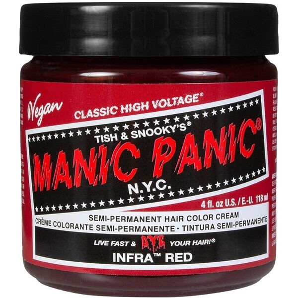 manic panic - classic high voltage tinta 118 ml rosso scuro unisex