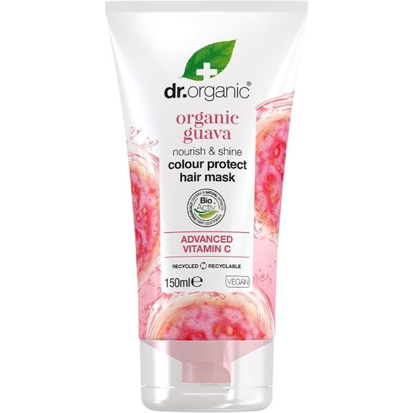 dr. organic - guava vitamin c maschera condizionante per capelli colorati maschere 150 ml unisex