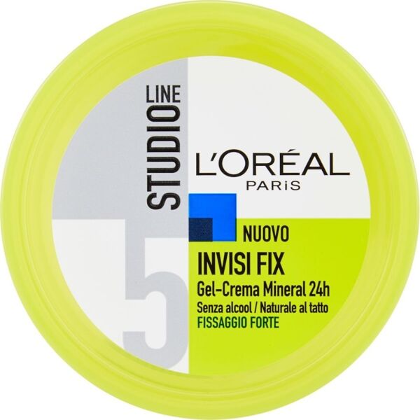 l'oréal paris -  gel per capelli studio line invisi fx gel crema mineral 24h 150 ml unisex