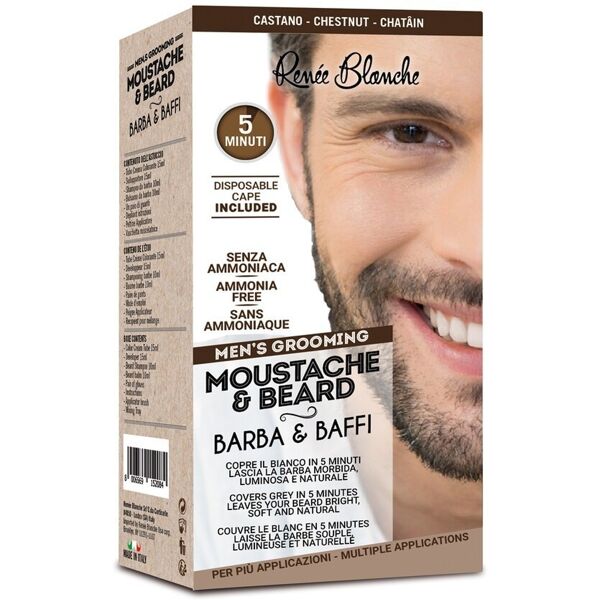 renée blanche - moustache & beard tinta 100 ml nero male